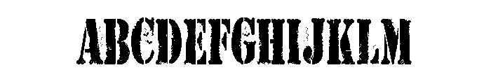 ZP Trick or Trash Filled Condensed Font UPPERCASE