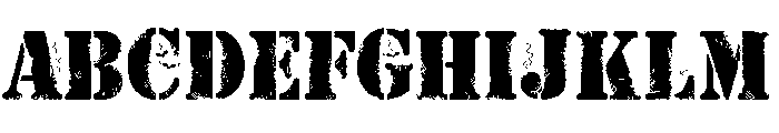 ZP Trick or Trash Filled Expanded Font UPPERCASE