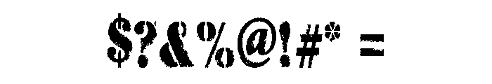 ZP Trick or Trash Filled Font OTHER CHARS