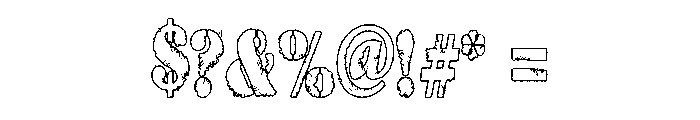 ZP Trick or Trash Font OTHER CHARS