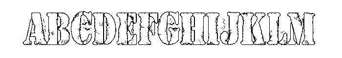 ZP Trick or Trash Font UPPERCASE