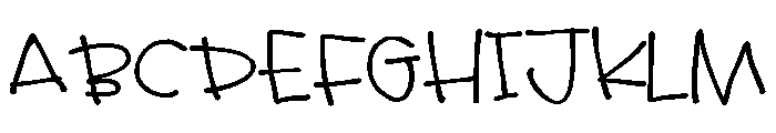 ZP Troublemaker Expanded Font UPPERCASE