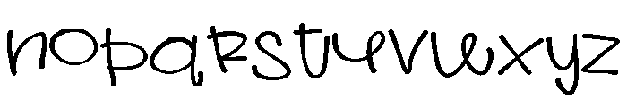 ZP Troublemaker Expanded Font LOWERCASE