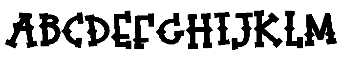 ZP Twilight Font UPPERCASE