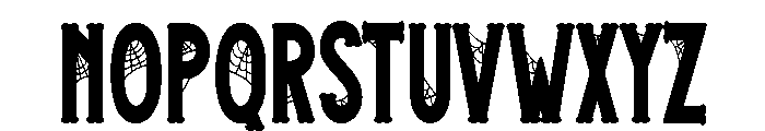 ZP Under the Graveyard Condensed Font UPPERCASE