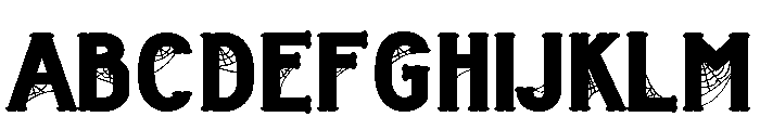 ZP Under the Graveyard Expanded Font UPPERCASE