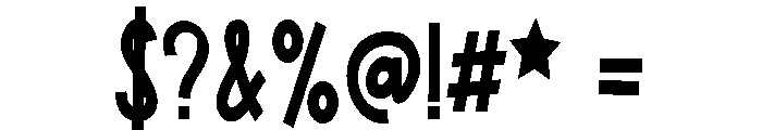 ZP Urban Myth Condensed Bold Font OTHER CHARS