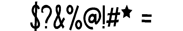 ZP Urban Myth Condensed Font OTHER CHARS