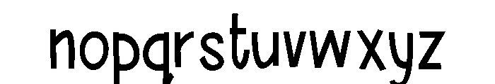 ZP Urban Myth Condensed Font LOWERCASE