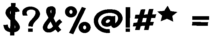 ZP Urban Myth Expanded Bold Font OTHER CHARS