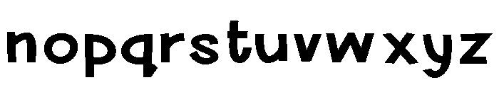 ZP Urban Myth Expanded Bold Font LOWERCASE