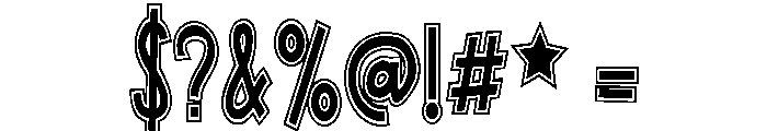 ZP Urban Myth Pow Condensed Font OTHER CHARS
