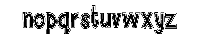 ZP Urban Myth Pow Condensed Font LOWERCASE