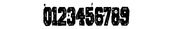 ZP Varsity Voodoo Condensed Font OTHER CHARS