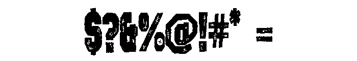 ZP Varsity Voodoo Condensed Font OTHER CHARS