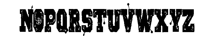 ZP Varsity Voodoo Condensed Font UPPERCASE