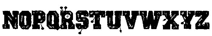 ZP Varsity Voodoo Expanded Font LOWERCASE