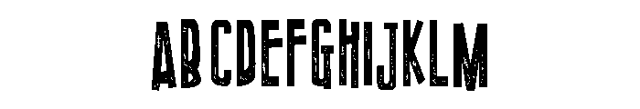 ZP Varsity Voodoo Sans Condensed Font UPPERCASE