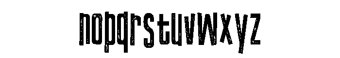 ZP Varsity Voodoo Sans Condensed Font LOWERCASE