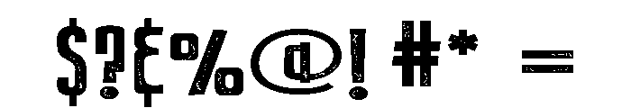 ZP Varsity Voodoo Sans Expanded Font OTHER CHARS