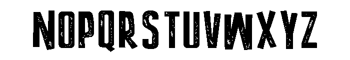 ZP Varsity Voodoo Sans Expanded Font UPPERCASE