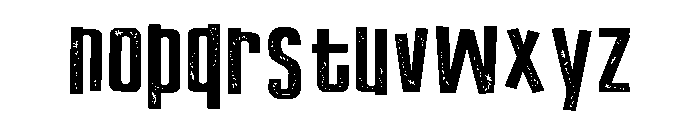ZP Varsity Voodoo Sans Expanded Font LOWERCASE