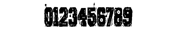 ZP Varsity Voodoo Too Condensed Font OTHER CHARS