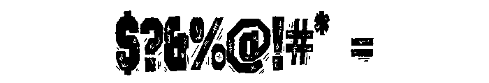 ZP Varsity Voodoo Too Condensed Font OTHER CHARS