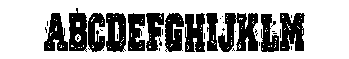 ZP Varsity Voodoo Too Condensed Font UPPERCASE