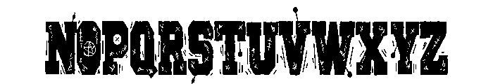 ZP Varsity Voodoo Too Condensed Font UPPERCASE