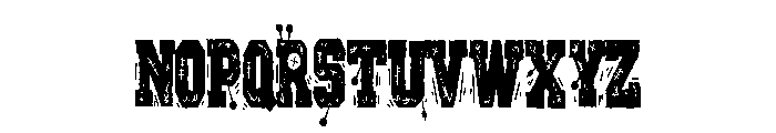 ZP Varsity Voodoo Too Condensed Font LOWERCASE