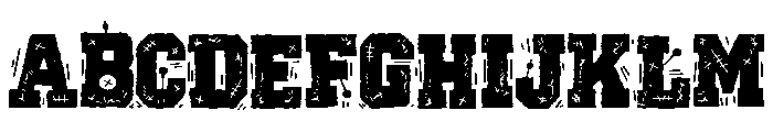ZP Varsity Voodoo Too Expanded Font UPPERCASE