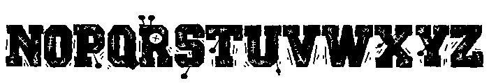 ZP Varsity Voodoo Too Expanded Font LOWERCASE