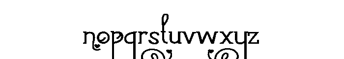 ZP Vogue Valentine Expanded Font LOWERCASE
