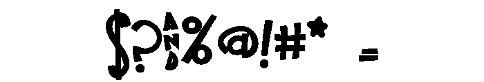 ZP Yellow Bicycle Bold Font OTHER CHARS