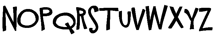 ZP Yellow Bicycle Bold Font UPPERCASE