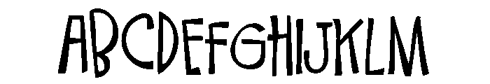ZP Yellow Bicycle Font UPPERCASE