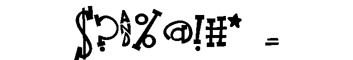 ZP Yellow Cab Font OTHER CHARS