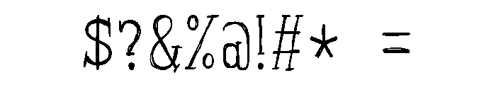 ZP Yeti Caps Another Condensed Font OTHER CHARS