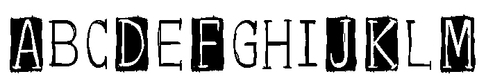 ZP Yeti Caps Another Condensed Font UPPERCASE
