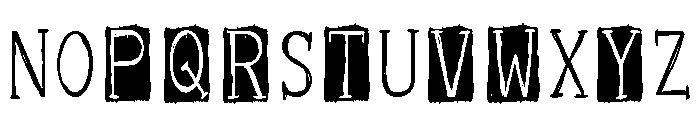 ZP Yeti Caps Another Condensed Font UPPERCASE