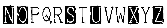 ZP Yeti Caps Another Condensed Font LOWERCASE