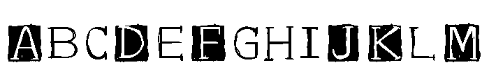 ZP Yeti Caps Another Expanded Font UPPERCASE