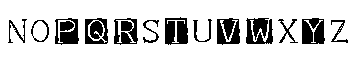 ZP Yeti Caps Another Expanded Font UPPERCASE