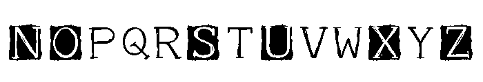 ZP Yeti Caps Another Expanded Font LOWERCASE
