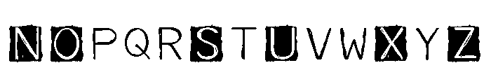 ZP Yeti Caps Expanded Font LOWERCASE