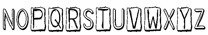 ZP Yeti Caps Shadow Condensed Font UPPERCASE