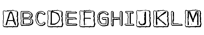 ZP Yeti Caps Shadow Expanded Font UPPERCASE