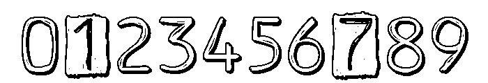 ZP Yeti Caps Shadow Font OTHER CHARS