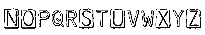 ZP Yeti Caps Shadow Font LOWERCASE